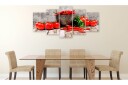 Bilde Red Vegetables 5 Parts Concrete Wide 200x100 Artgeist sp. z o. o.