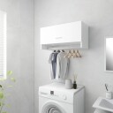 vidaXL Garderobe hvit 70x32,5x35 cm sponplate