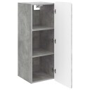vidaXL Vegghengt skap Betonggrå 33 x 34,5 x 94 cm Konstruert tre