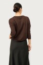 Saint Tropez   Pullover MilaSZ R Neck Pullover   Brun