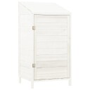 vidaXL Hageskur hvit 55x52x112 cm heltre gran