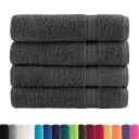  Premium håndklær SOLUND 4 stk antrasitt 50x100 cm 600gsm