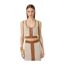 Elisabetta Franchi Dame Topper Beige L,