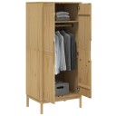  Garderobe FLORO voksbrun 77x53x171 cm heltre furu
