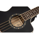 Ortega Guitars Ortega D7ce-Sbk-4 4-Strängad Ak. Bass Med Mik., Cutaway, Satin Svart