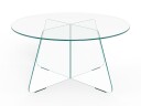 Ryvos salongbord i glass 80 cm rundt - Krystallklar