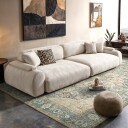 Flatvevd teppe   Alvand blå Størrelse: 75 x 150 cm