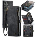 Samsung Galaxy S24 Ultra Caseme 008 2-i-1 Multifunksjonell Lommebok-deksel Svart