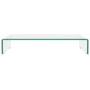 vidaXL TV-benk glass klar 70x30x13 cm
