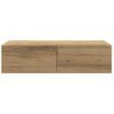 Vegghylle med skuffer artisian eik 60x26,5x15 cm konstruert tre