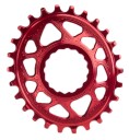 AbsoluteBlack Oval 34T Drev Direkte Montering Raceface Rød 3 mm Offset