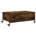  Salongbord med hjul svart 91x55x34 cm konstruert tre 8721012375949