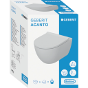Geberit Acanto Sett Vegghengt Toalett TurboFlush m/sete SC/QR Hvit