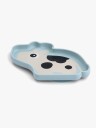 DonebyDeer Blå Silikon Stick&Stay Plate Dotti