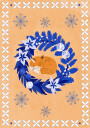 Folk Winter Fox Plakat Plakat / 30x40cm