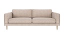 Rowico Home Braden 3 seters sofa Lys grå Robin 1 Hvitpigmentert eikben