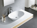 Bathco Toulouse Toppmontert Servant 58,8x42,2x13,8 cm, uten overløp, Hvit