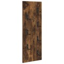  Vegghengt kleshenger Røkt eik 30 x 1.5 x 80 cm Konstruert tre