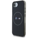 BMW IML MagSafe Etui til iPhone 16e med Hvit Metallsirkel - Svart
