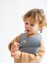 SARO Baby Nordic Silicone Bib Grey