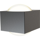 Ansell Lighting Misano Square utelys vegg 4000K grafittgrå