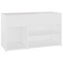 vidaXL Skobenk hvit 80x30x45 cm sponplater