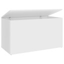 vidaXL Oppbevaringskiste hvit 84x42x46 cm konstruert tre
