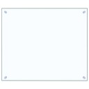 vidaXL Kjøkkenplate gjennomsiktig 70x60 cm herdet glass