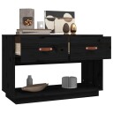 vidaXL TV-benk svart 90x40x60 cm heltre furu