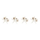 Seasons Summer Collection Serviettringer Sjøstjerne 4 pk Hvit