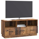  TV skap med skuff Gammelt tre 102 x 34,5 x 47 cm Konstruert tre