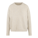Leslie Sweater Cream XL Crew neck alpaca sweater