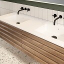Linn Bad Eir Corian Underlimt Ferdig Montert Hvit Matt