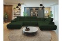 Gabina Sofa med Divan og Sjeselong 4 seter   Grønn
