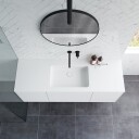 Pulcher Mood 140 Soho   Baderomsmøbel 140x46 cm matt hvit med SolidTec® vask