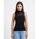Hugo Dame Topper Svart XL,
