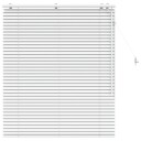 vidaXL Venetiansk persienne Hvit 110 x 130 cm 35 mm