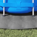 vidaXL Bassengduk lysegrå Ø366 cm polyester geotekstil