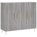 vidaXL Skjenk grå sonoma 90x34x80 cm konstruert tre