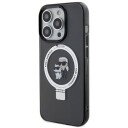Karl Lagerfeld iPhone 15 Pro Ringstand Magsafe Deksel - Svart
