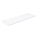 Korsbakken Benkeplate HPL med Håndkleholder Hvit Matt / 2 Sider 140cm