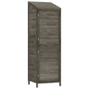 vidaXL Hageskur antrasitt 55x52x174,5 cm heltre gran