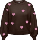 ONLY Carmakoma Carrica Ls Detail O Neck Knt   Brown   42 44