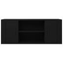 TV benk svart 100x35x40 cm konstruert tre