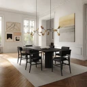 101 Copenhagen Nama lenestol   Kaffesvart anilinskinn