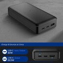 Spigen EA3030 30000mAh 30W Power Bank Svart