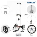 Andersen Shopper Alu star Trillebag 50 Liter OLI.P 3.0   Petrol