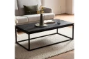 Sofabord Wohnling massivt tre, klassisk metallramme, moderne stil 120x60x40 cm - 120x60x40 cm