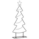  Metall juletre med stativ Svart 90 cm Stål
