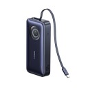 Baseus EnerCore 20000mAh 100W Powerbank med Uttrekkbare USB-C-kabler Svart